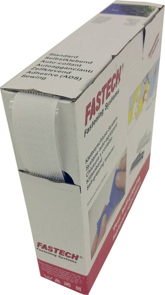 FASTECH B25-SKL01000010 Klettband zum Aufkleben Hotmelt Haftteil (L