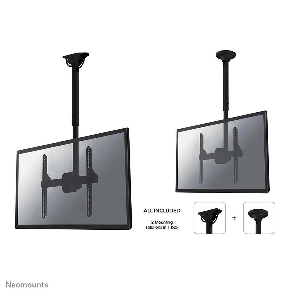 Neomounts NM-C440BLACK Monitor/TV mount ceiling 32-60" - h 56-91 cm -