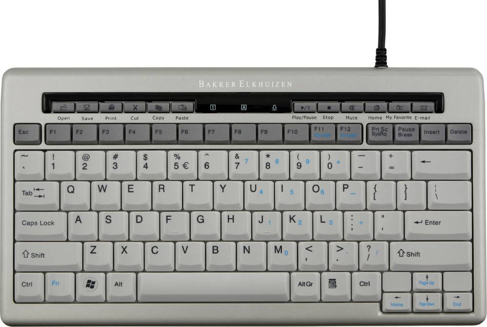 BakkerElkhuizen S-board 840 Design Tastatur (QWERTZ) kompakt/USB