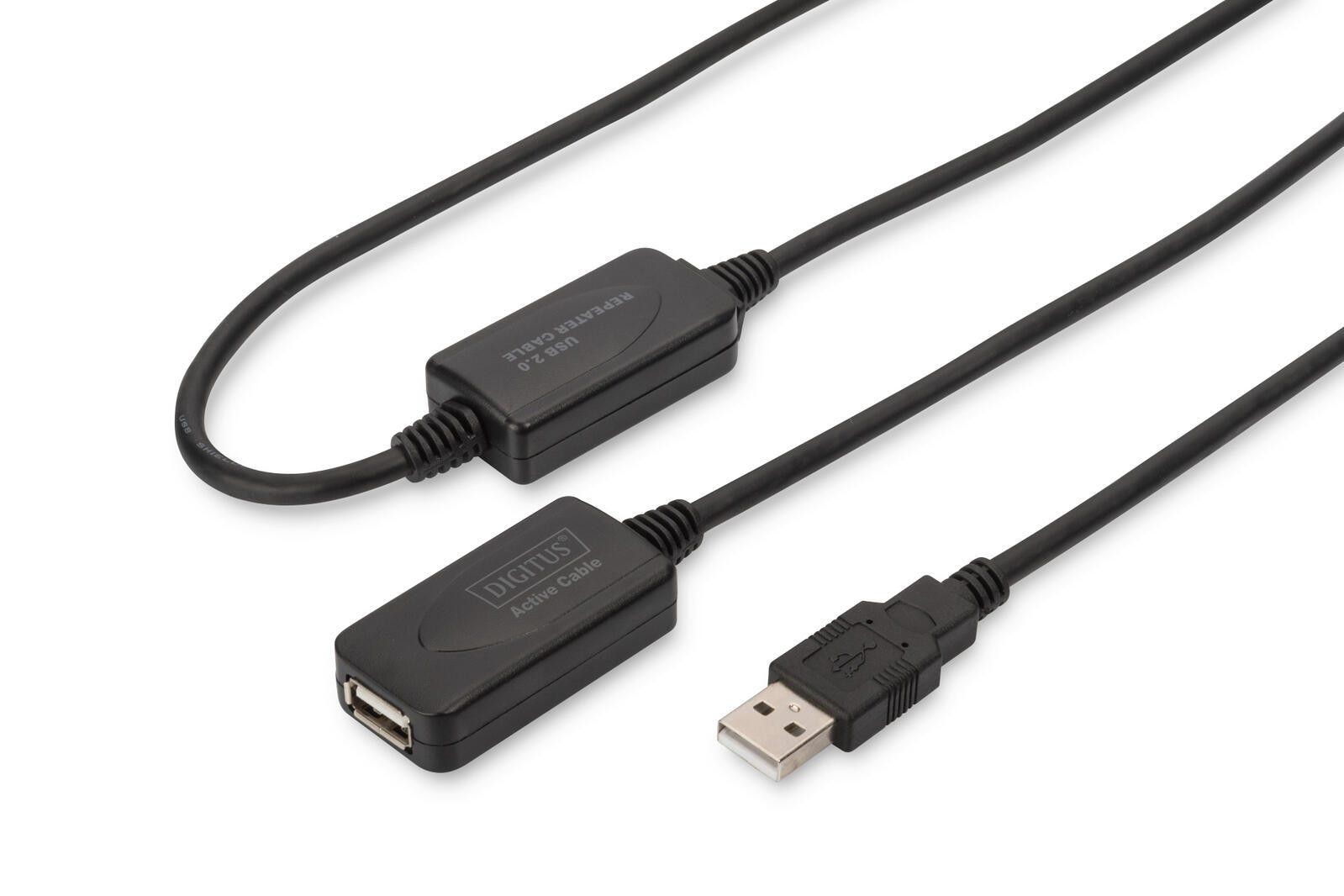 Digitus USB 2.0 Repeater Cable, 20m - Digitus USB 2.0 Repeater Cable,
