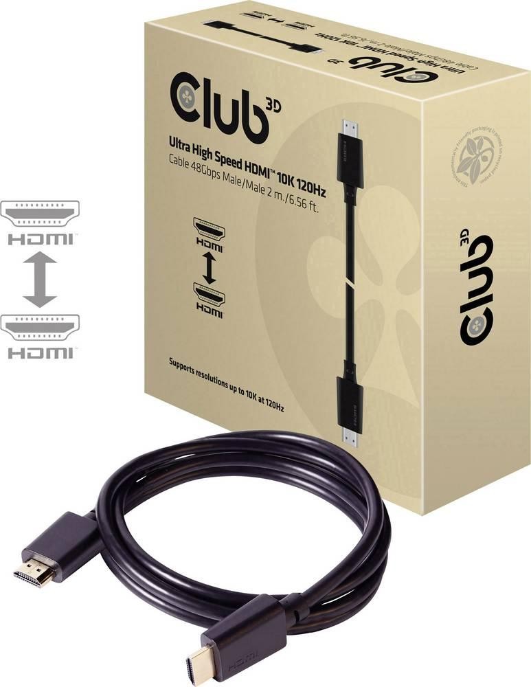 club3D HDMI Anschlusskabel HDMI-A Stecker, HDMI-A Stecker 2.00 m