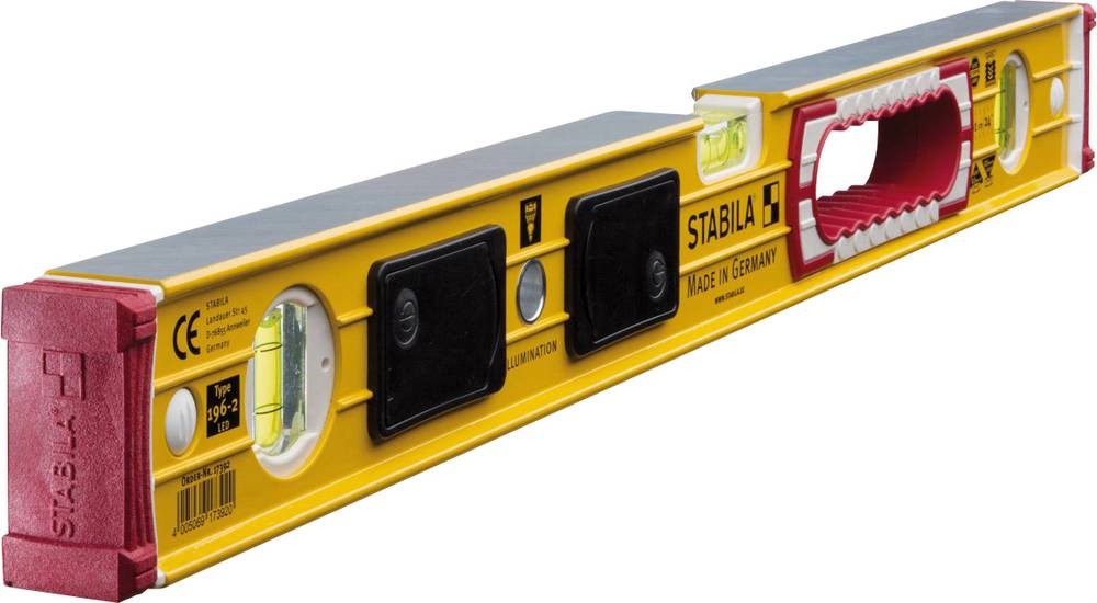 Stabila Type 196-2 LED 17392 Leichtmetall-Wasserwaage 60cm 0.50 mm/m