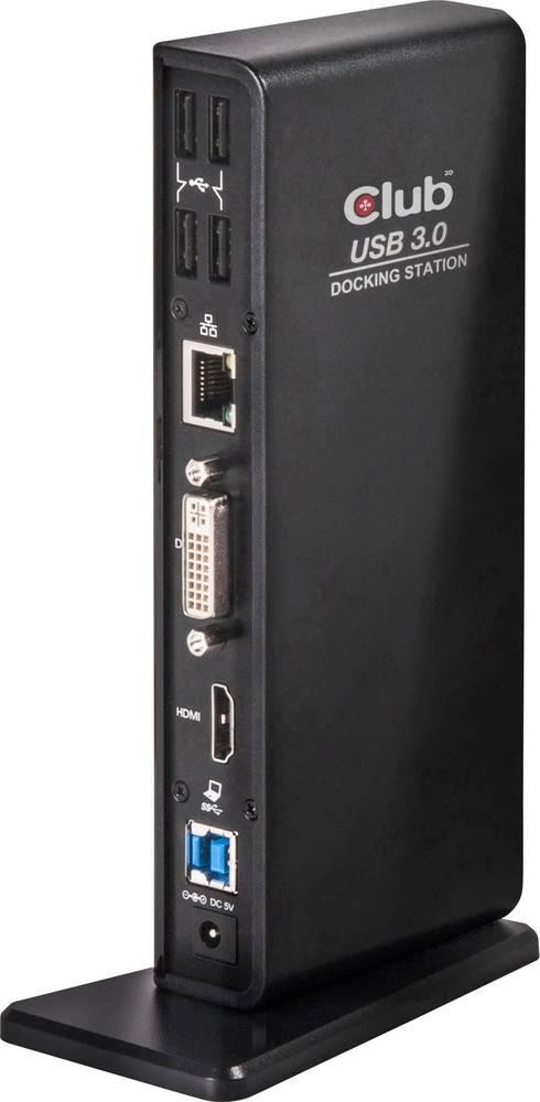 CLUB3D USB Gen1 Type A Dual Display Docking Station - CLUB3D USB Gen1
