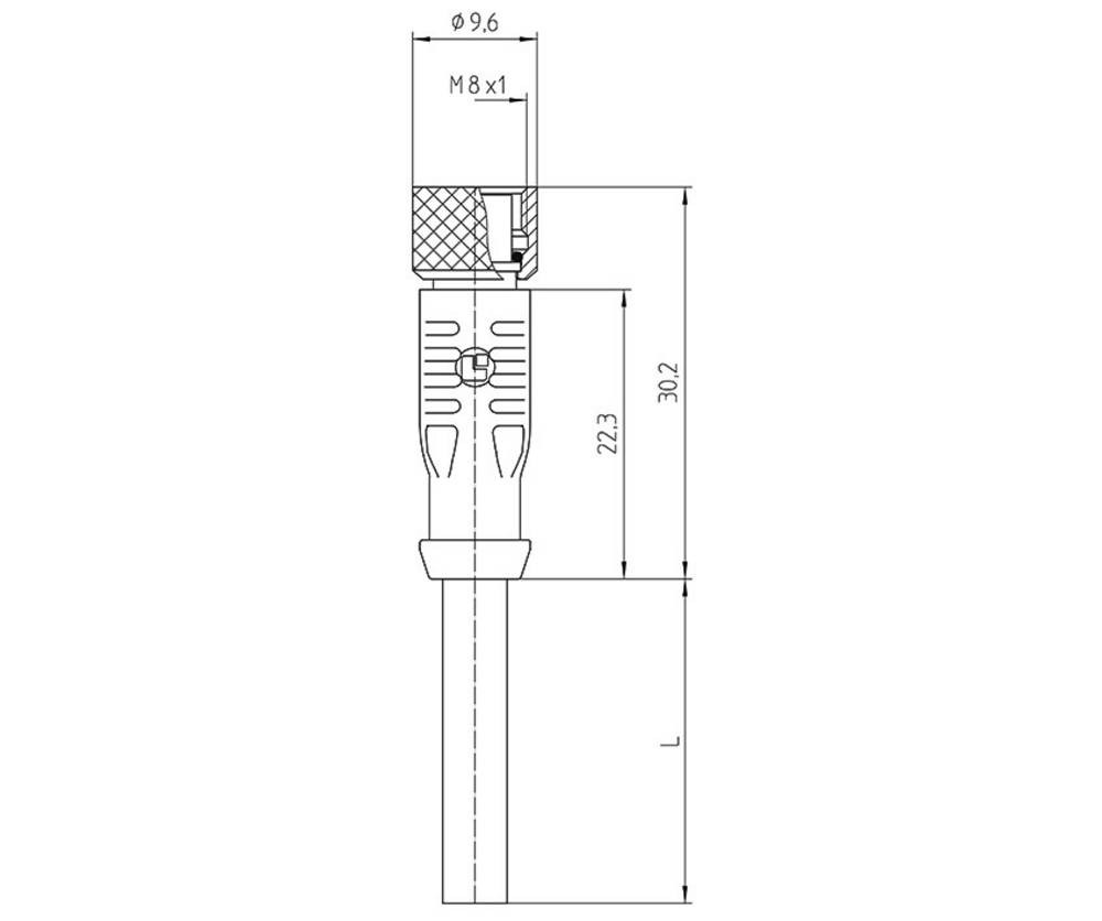 Lutronic 1003 Sensor-/Aktor-Steckverbinder, konfektioniert M8