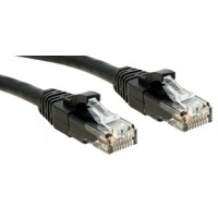 LINDY 45432 RJ45 Patchkabel CAT 6 U/UTP 1.00m Schwarz mit