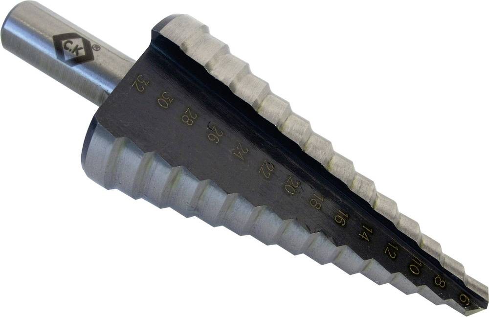 C.K T3011 HSS Stufenbohrer Gesamtlänge 91mm 3-Flächenschaft 1St.