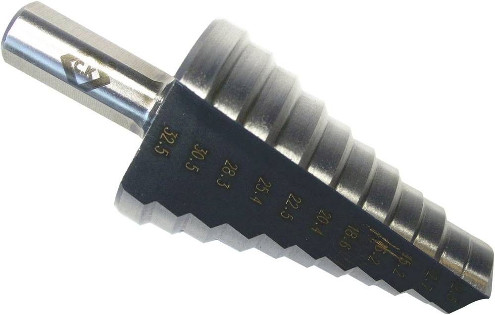 C.K T3012 HSS Stufenbohrer Gesamtlänge 80mm 3-Flächenschaft 1 pc(s)