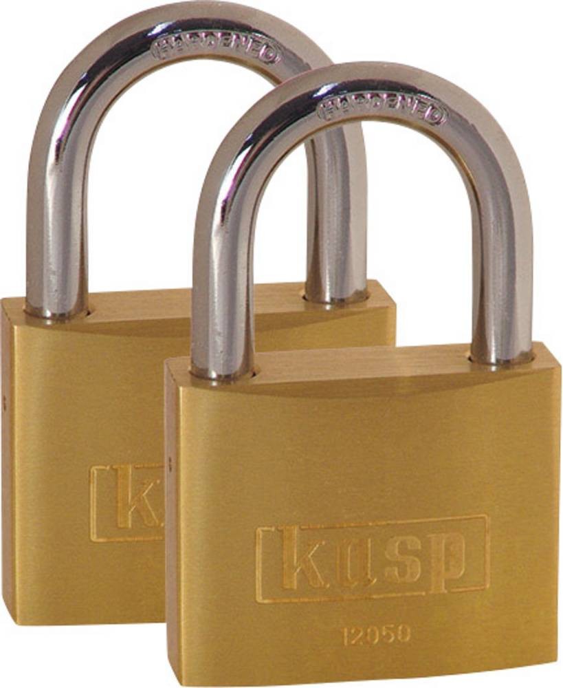 KASP K12050D2 Vorhängeschloss 50mm Goldgelb Schlüsselschloss