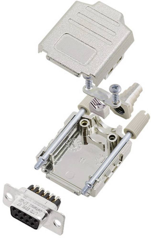 Amphenol L17DPPK09-M+L77DE09SST D-SUB Buchsenleisten-Set 180°