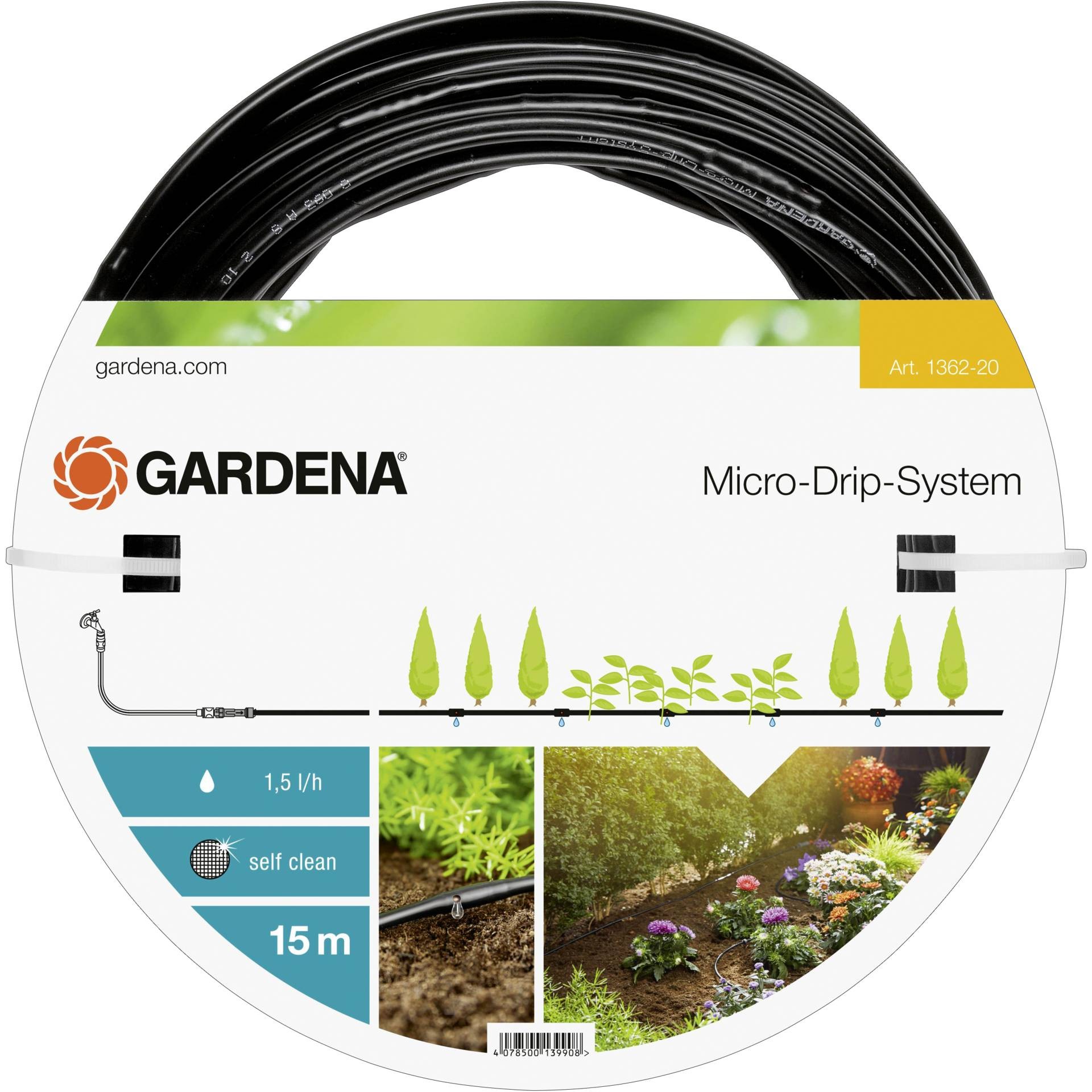 Gardena 1362-20 garden hose 15 m Above ground Black - Gardena 1362-20,