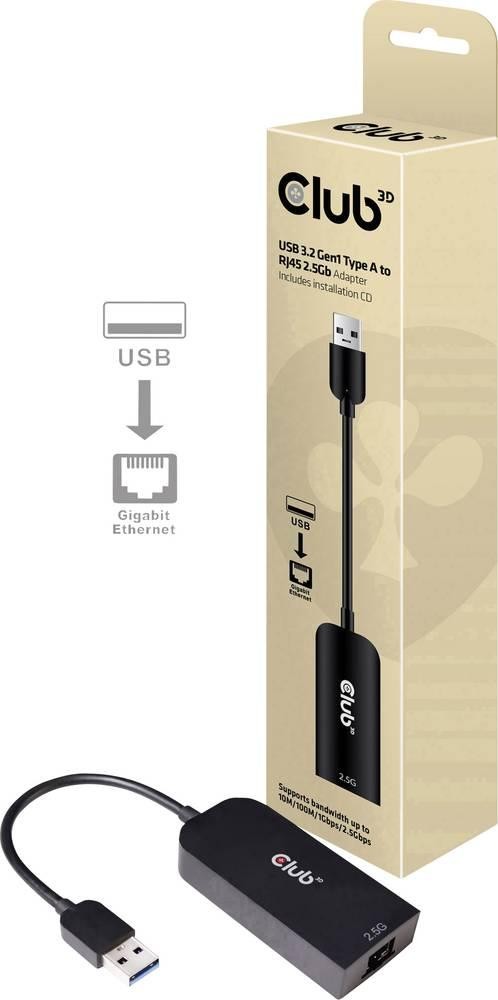 CLUB3D CAC-1420 adaptador y tarjeta de red Ethernet 2500 Mbit/s -