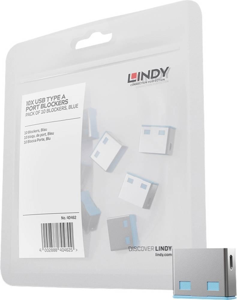 Lindy 40462 clip sicura Bloccaporte USB tipo A Blu Acrilonitrile