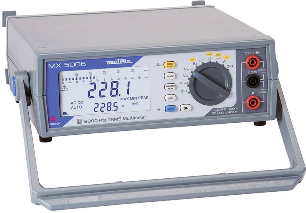 Metrix MX 5006 Tisch-Multimeter digital, analog CAT III 1000V Anzeige