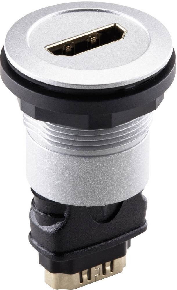 Georg Schlegel HDMI-Buchse, silberfarben twin rund, RONTRON-R-JUWEL