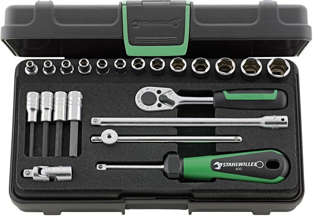 Steckschlüsselsatz 40/44/17/5 KN 22-tlg.1/4 Zoll SW 3,5-13mm Z.22