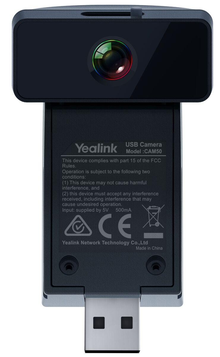 Yealink CAM50 2 MP Noir 1280 x 720 pixels 30 ips - Yealink CAM50, 2