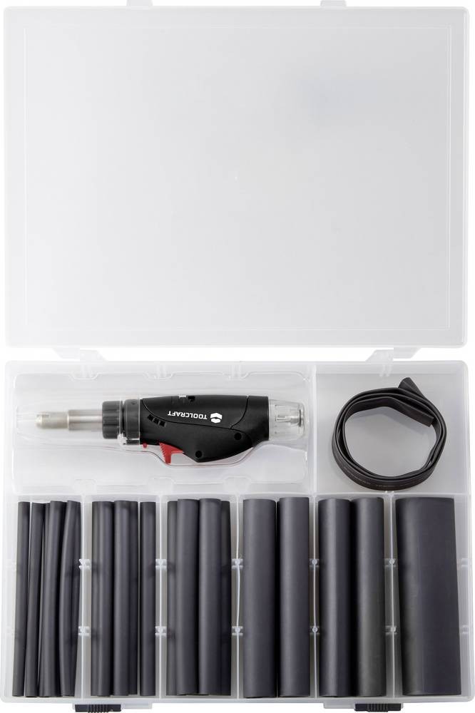 TOOLCRAFT TC-HSK-27 27tlg. Schrumpfschlauchset avec 1300°C Mini-Heiß