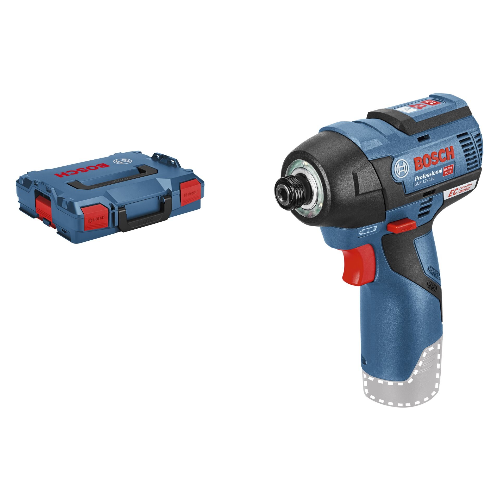 Bosch GDR 12V-110 Professional 2600 RPM Black, Blue, Red - Bosch GDR