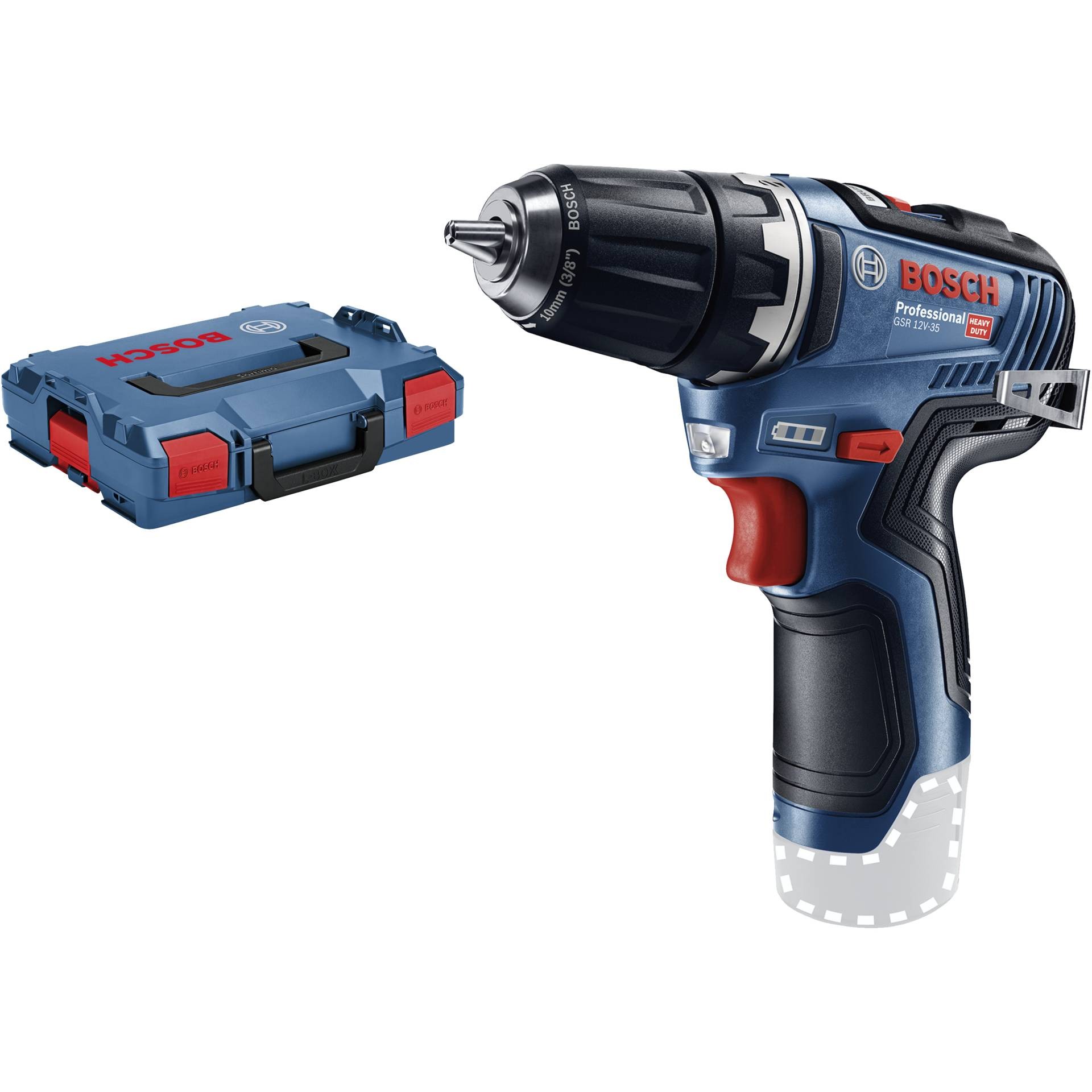 Bosch GSR 12V-35 1750 tr/min Sans clé 750 g Noir, Turquoise - Bosch