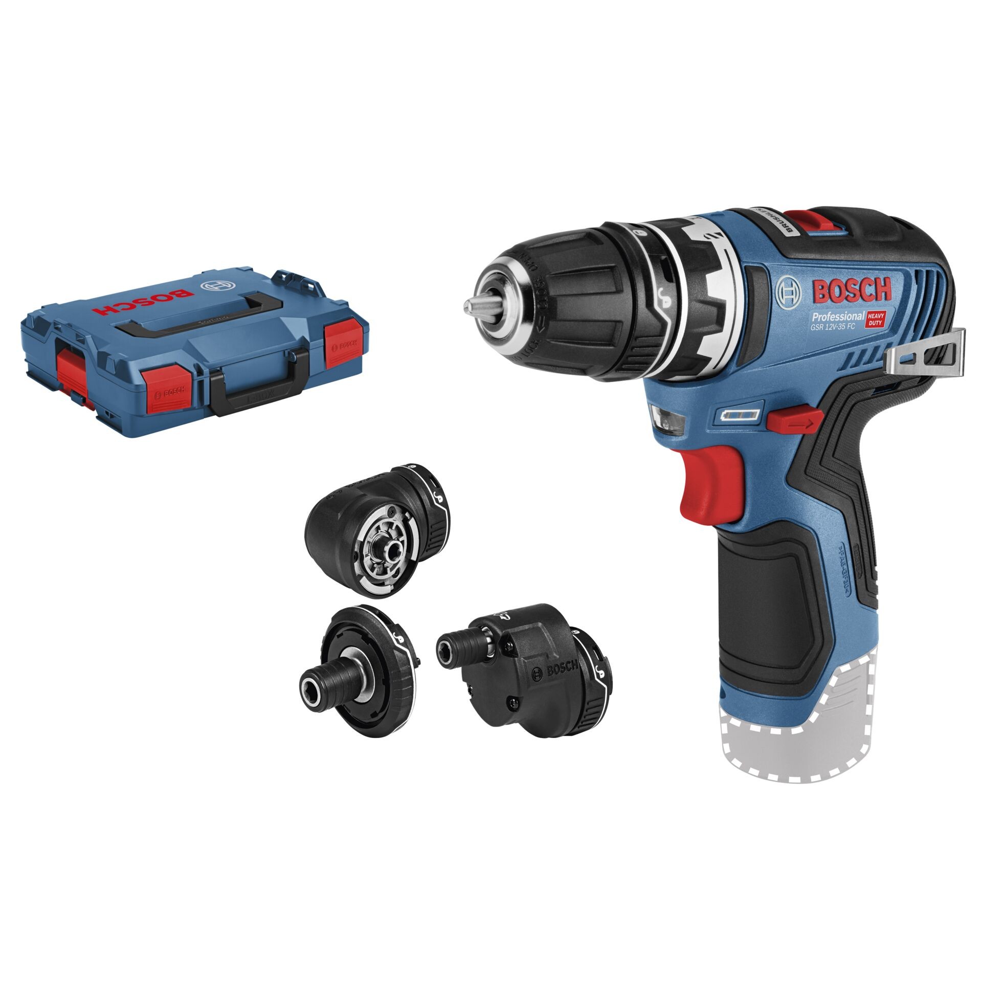 Bosch GSR 12V-35 FC Professional 1750 RPM 590 g Negro, Azul - Bosch