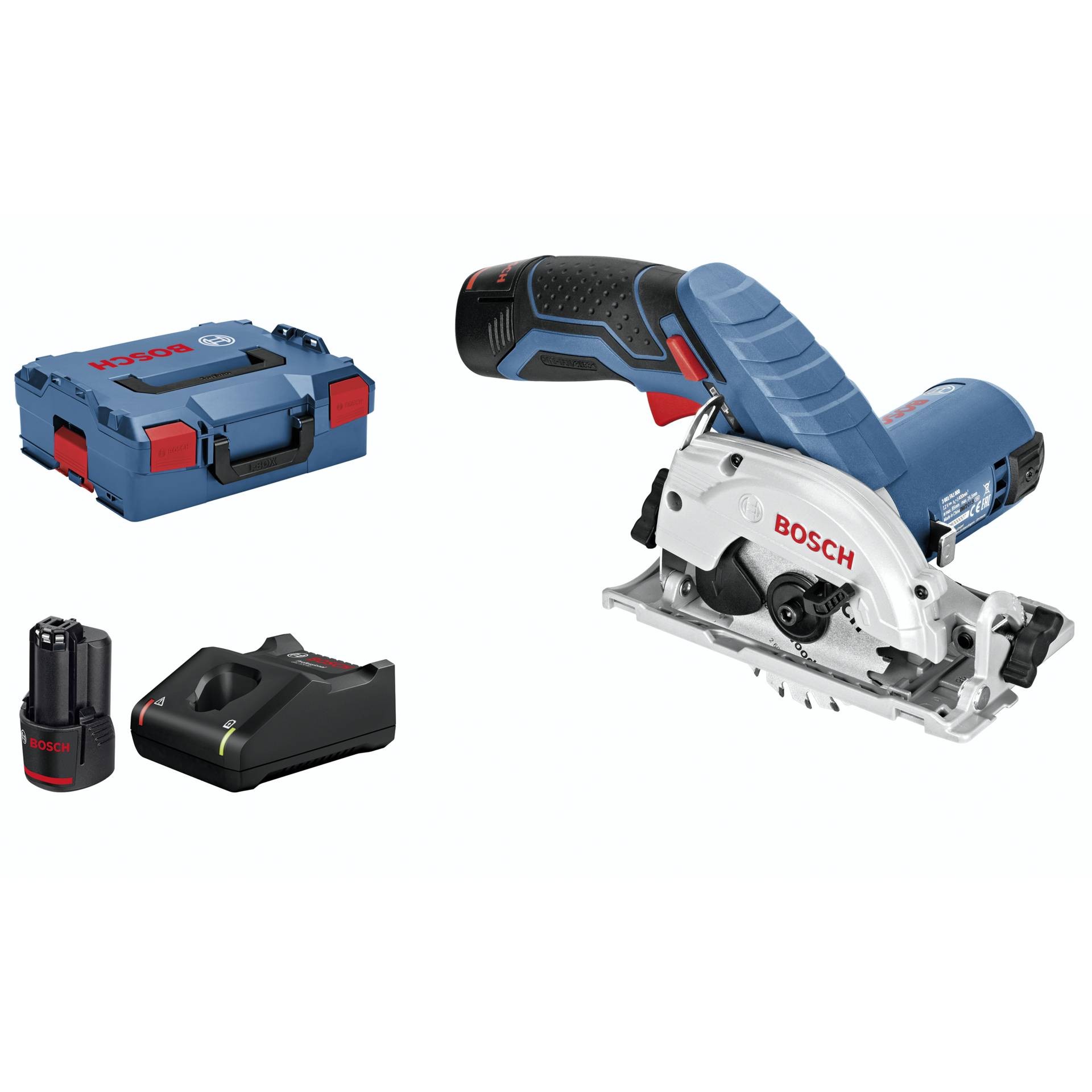 Bosch Professional GKS 12V-26 2x3 Ah L-BOX Akku-Handkreissäge