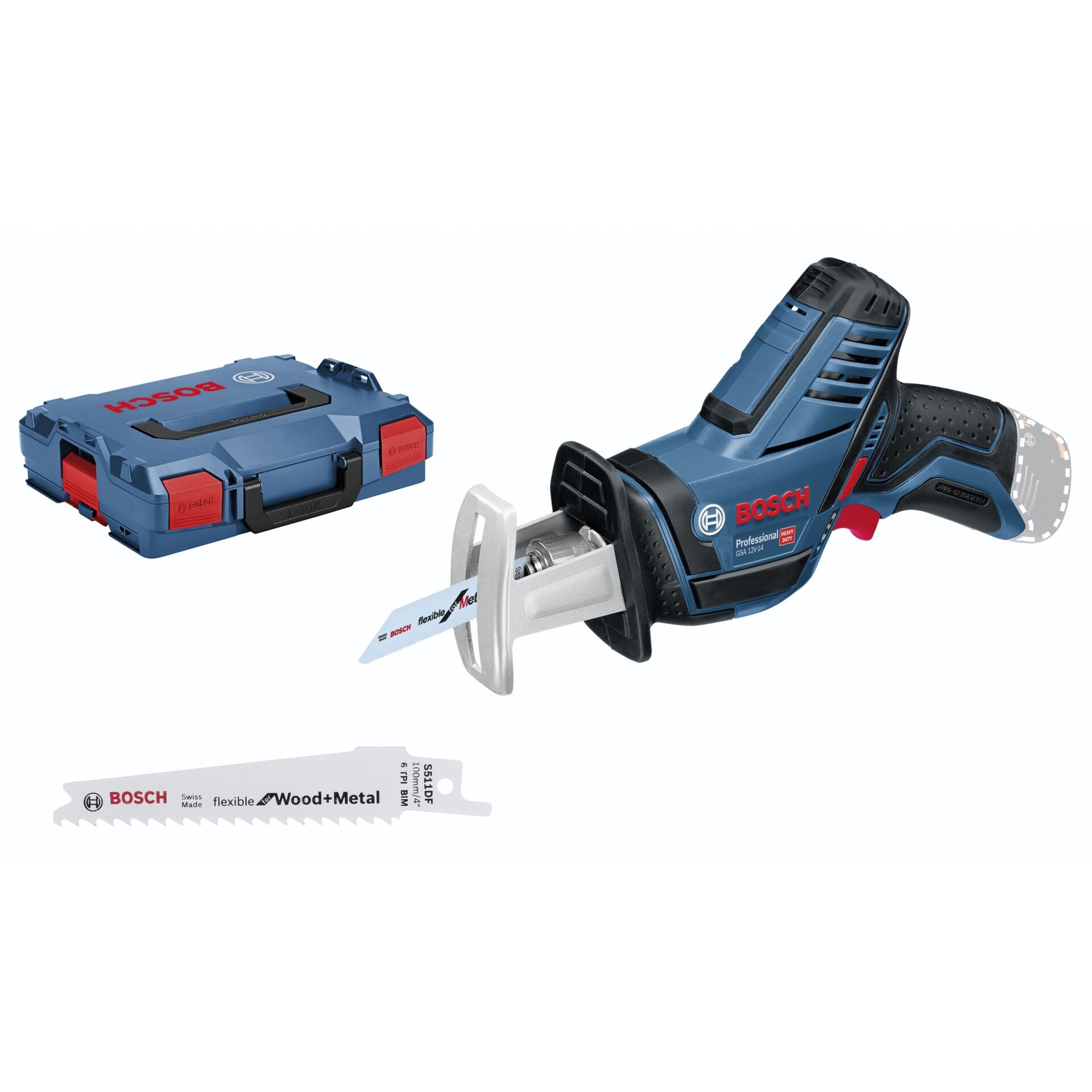 Bosch GSA 10,8 V-LI Professional sabre saw 1.45cm - Body only - Black,