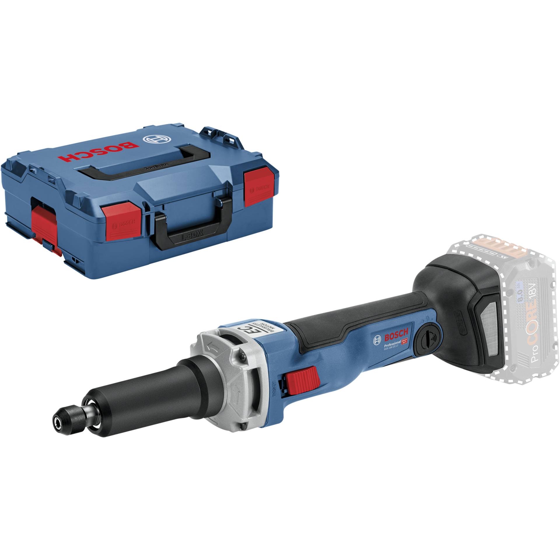 Bosch GGS 18V-23 LC Professional Straight die grinder 23000 RPM Black,