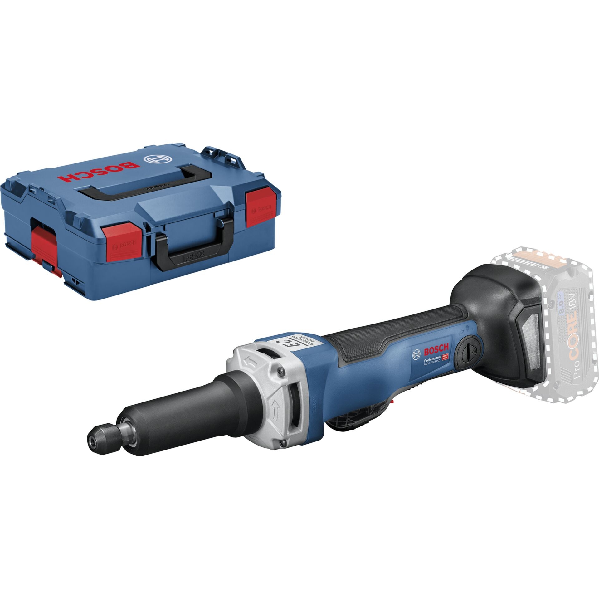 Bosch GGS 18V-23 PLC Professional Meuleuse droite 23000 tr/min Noir,