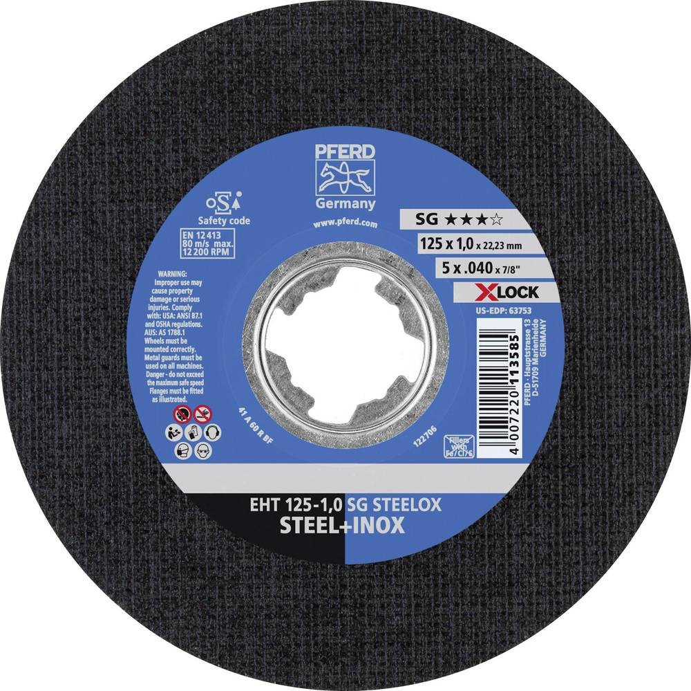 Trennscheibe X-LOCK SG STEELOX D125x1mm ger.PFERD