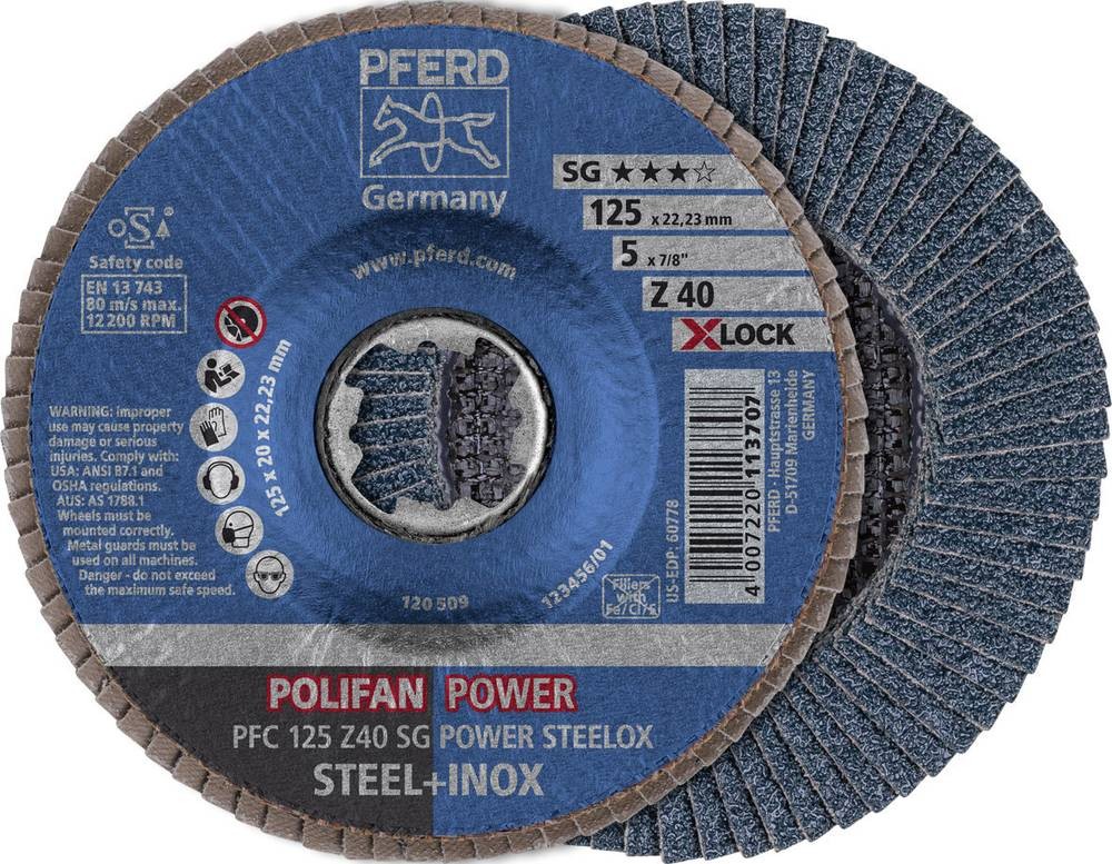 PFERD TOOLS 67784126 Fächerschleifscheibe Durchmesser 125mm 10St.