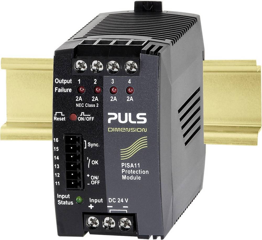 PULS PISA11.402 Sicherungsmodul 24 V/DC 2A Anzahl Ausgänge:4 x