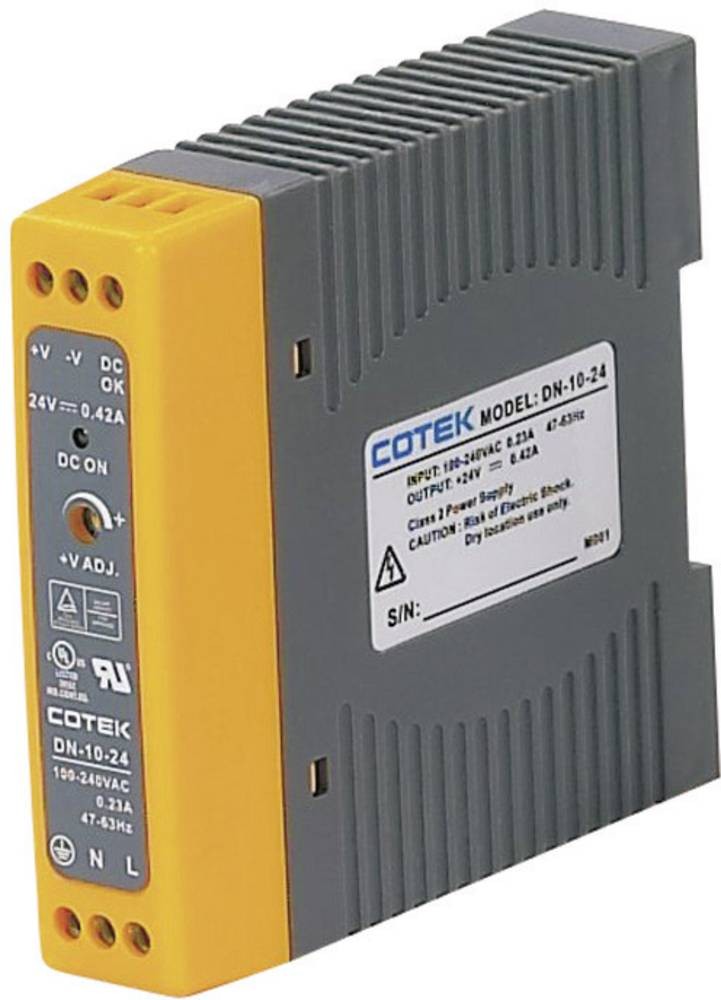 Cotek DN 10-24 Hutschienen-alimentatore (DIN-Rail) 24 V/DC 0.42A 10W