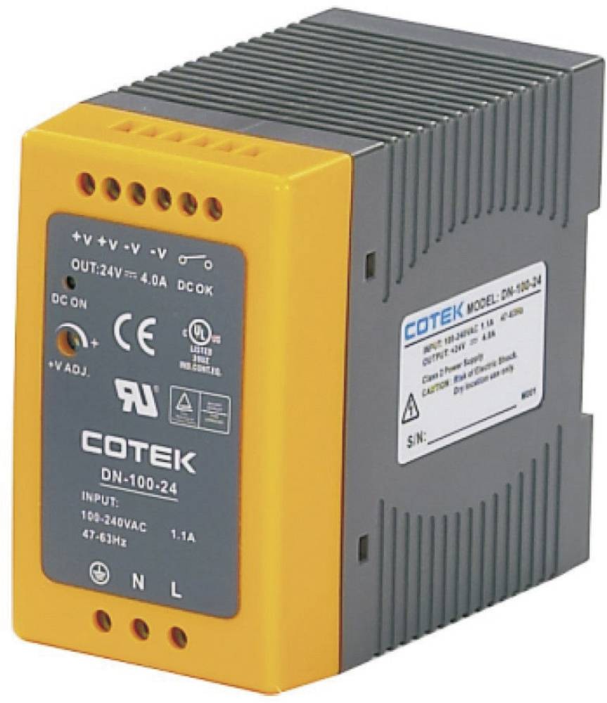 Cotek DN 100-15 Hutschienen-home charger (DIN-Rail) 15 V/DC 6.4A 96W