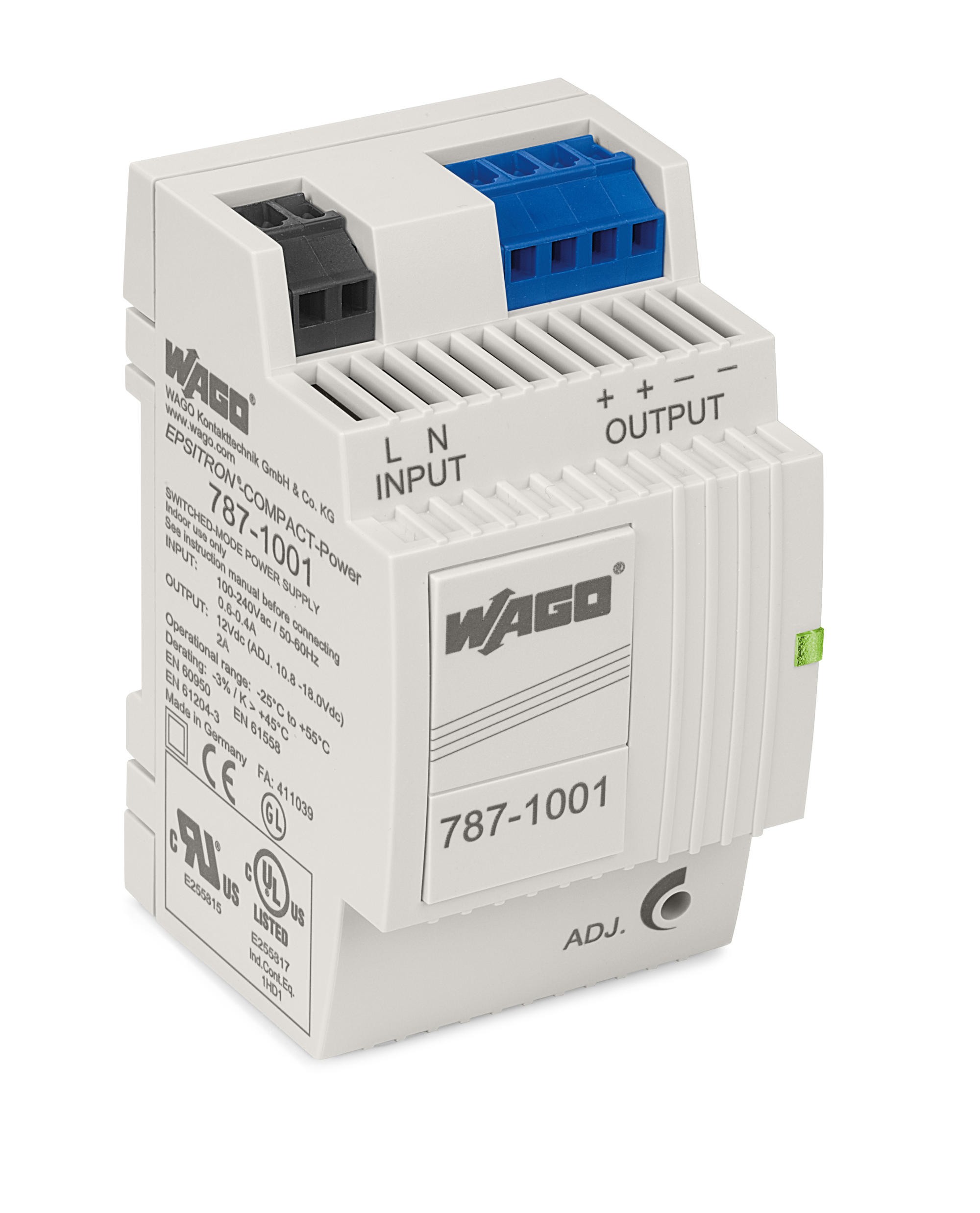 Wago 787-1001 power supply unit 24 W Grey - Wago 787-1001, 24 W, 85 -