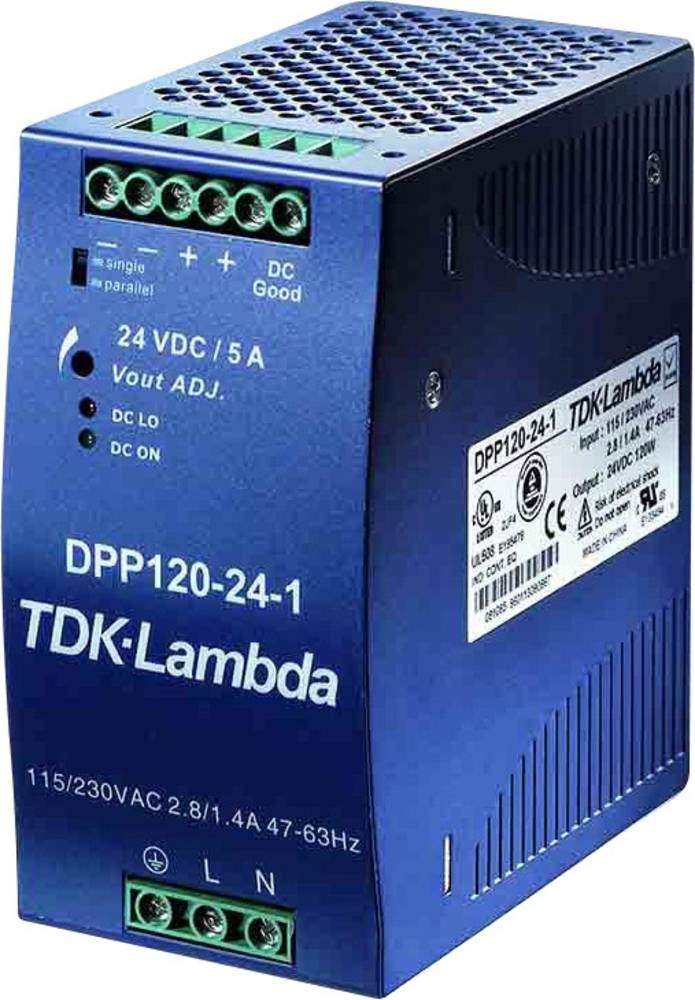 TDK-Lambda DPP120-24-1 Hutschienen-home charger (DIN-Rail) 24 V/DC 5A