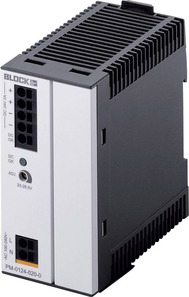 BLOCK PM Switched Mode DIN Rail Power Supply, 85 - 264 V ac / 120 -