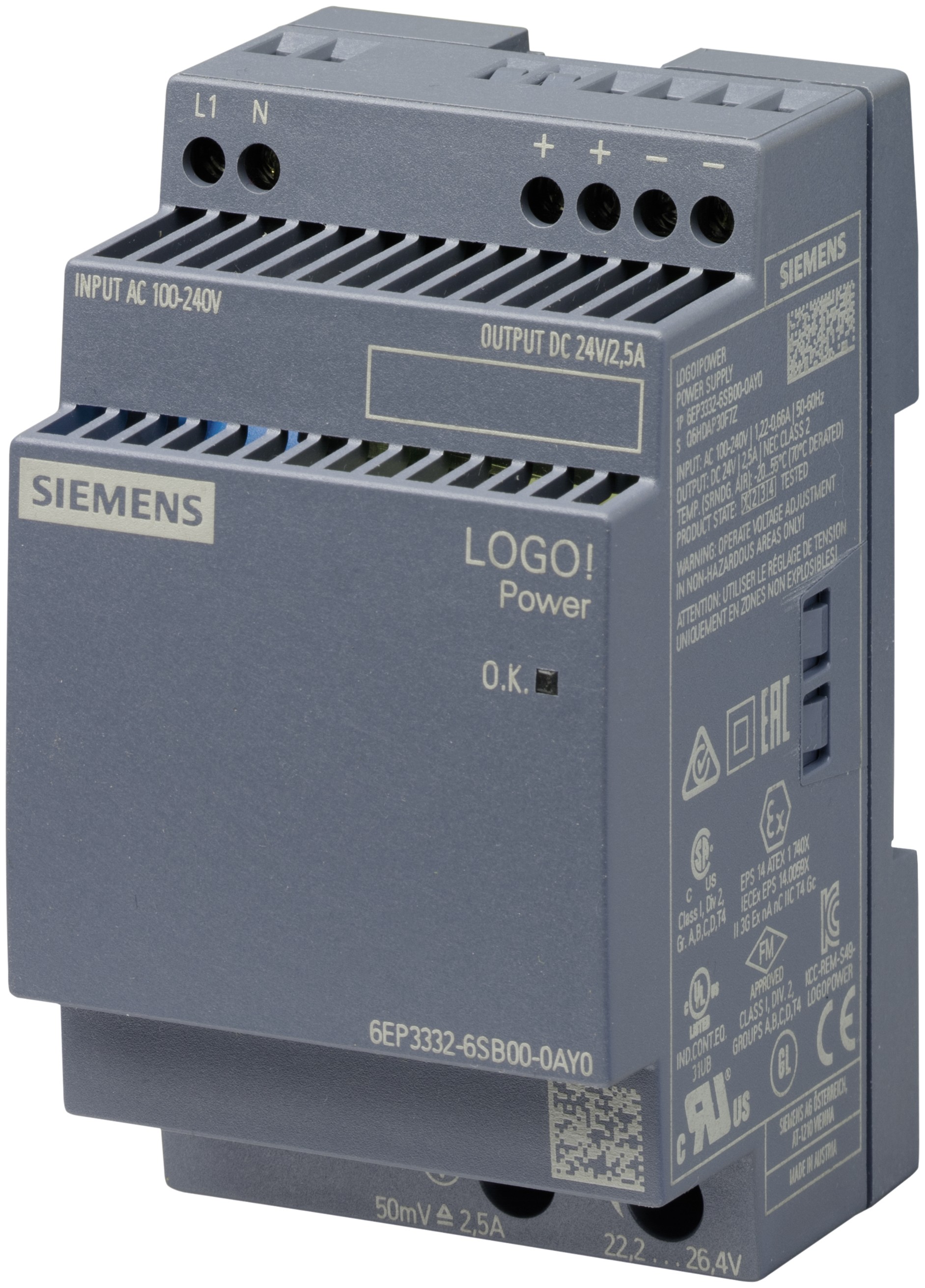 Siemens 6EP3332-6SB00-0AY0 adaptador e inversor de corriente Interior