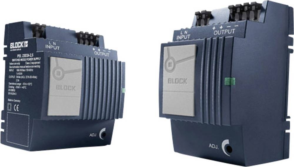 Block PEL 230/18-2,5 Hutschienen-home charger (DIN-Rail) 18 V/DC 2.5A