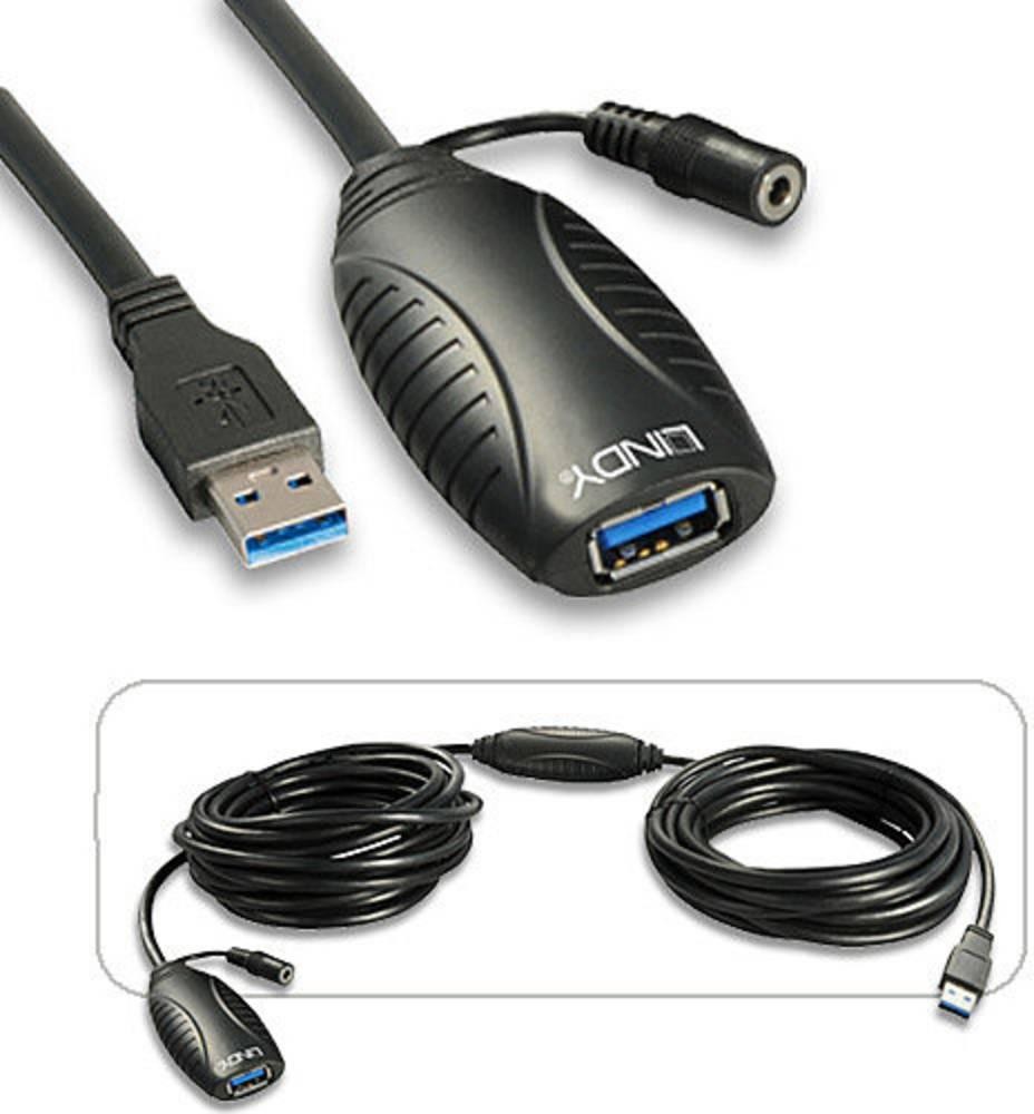 Lindy Rallonge active USB 3.0, 10m - Lindy Rallonge active USB 3.0,