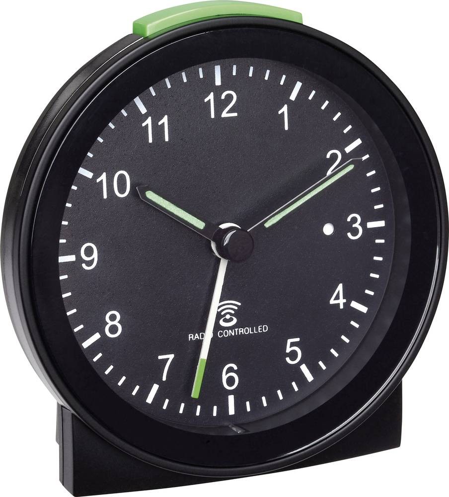TFA Dostmann 60.1517.01 Funk alarm clock black Alarmzeiten 1