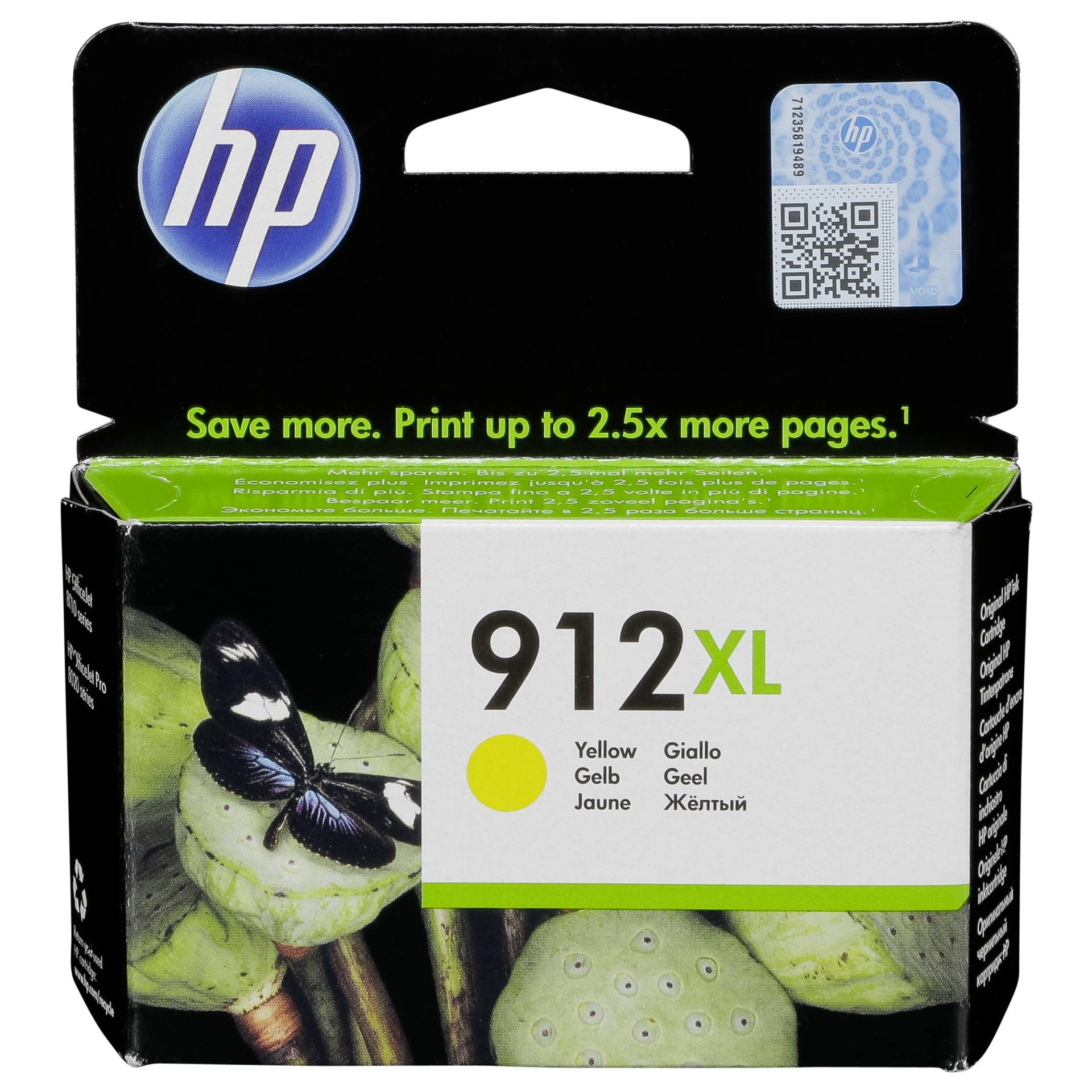 HP 912XL Cartouche d'encre jaune authentique, grande capacité - HP