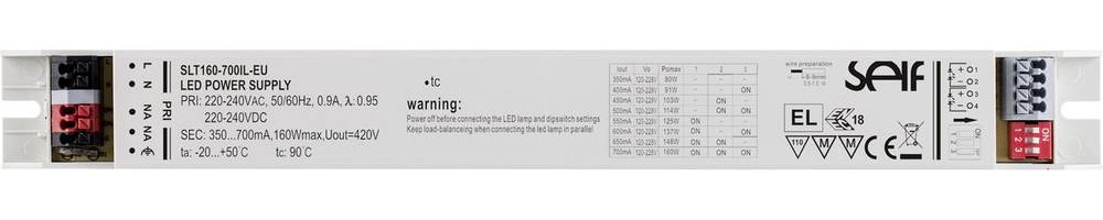 Self Electronics SLT160-700IL-EU LED-Treiber Konstantstrom 160W 350 -