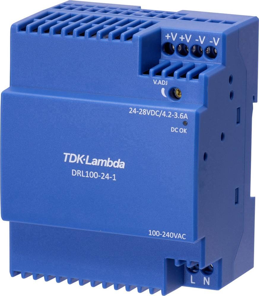 TDK-Lambda DRL100-24-1 Hutschienen-Chargeur (DIN-Rail) 24V 3.67A 100.