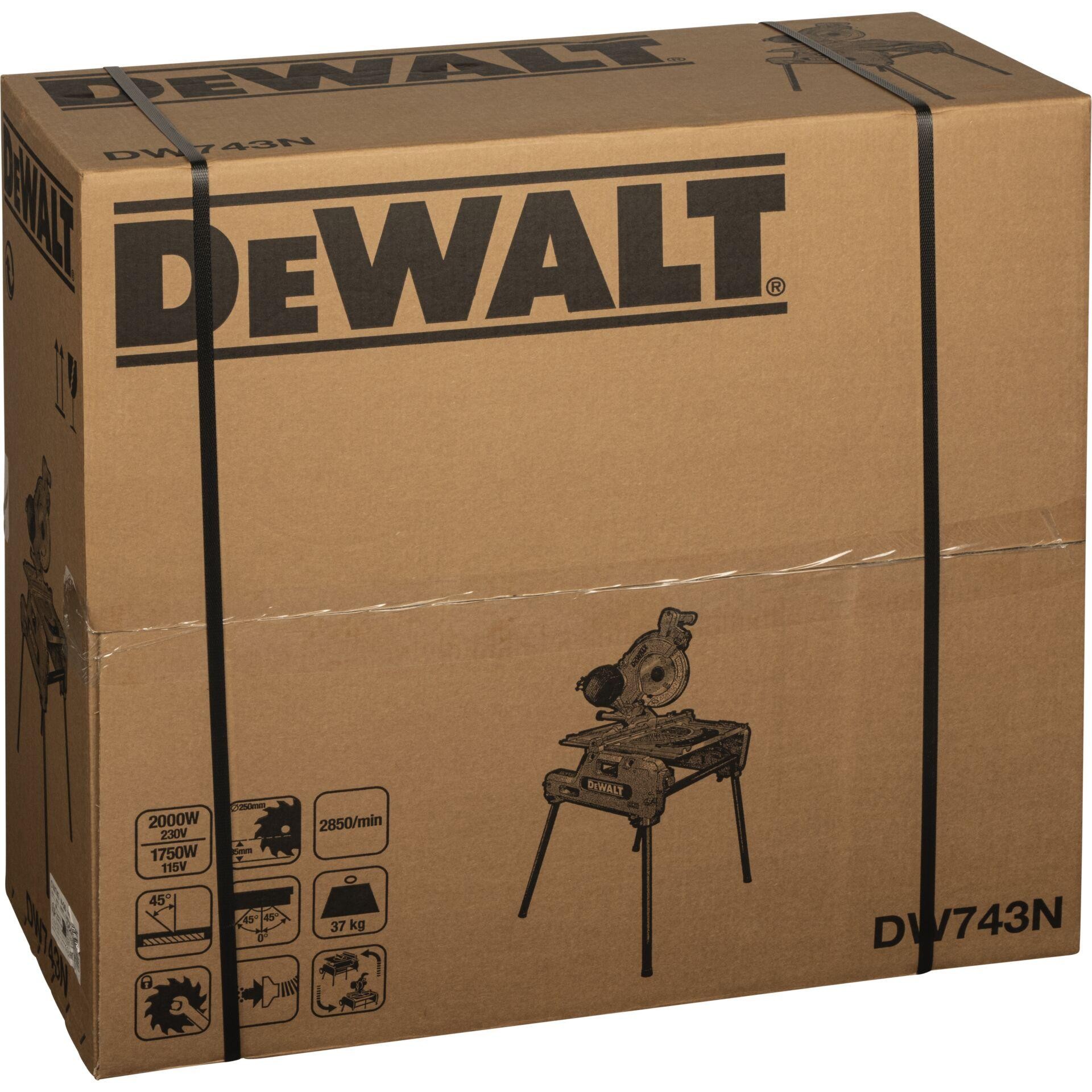 DeWalt DW743N-QS Tisch-, Kapp-, Gehrungssäge