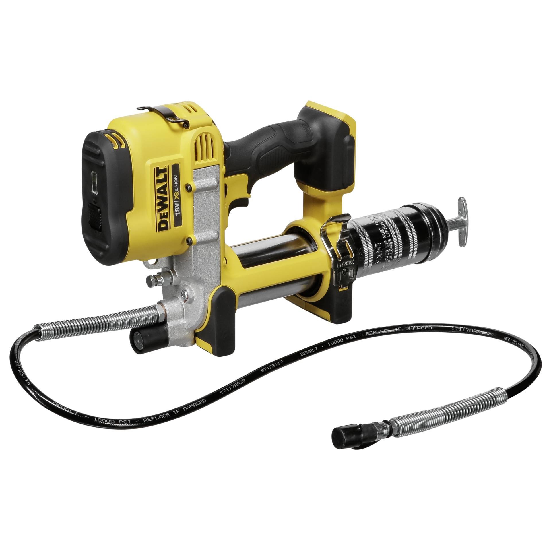 DeWALT 690bar Manual Grease Gun, 400 ml - DeWALT 690bar Manual Grease