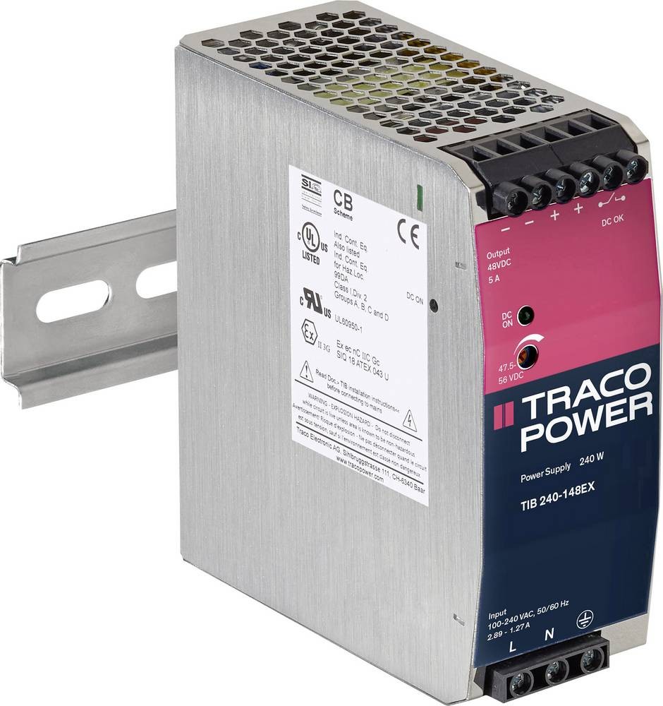 TracoPower TIB 240-124EX Hutschienen-home charger (DIN-Rail) +24.0 V/