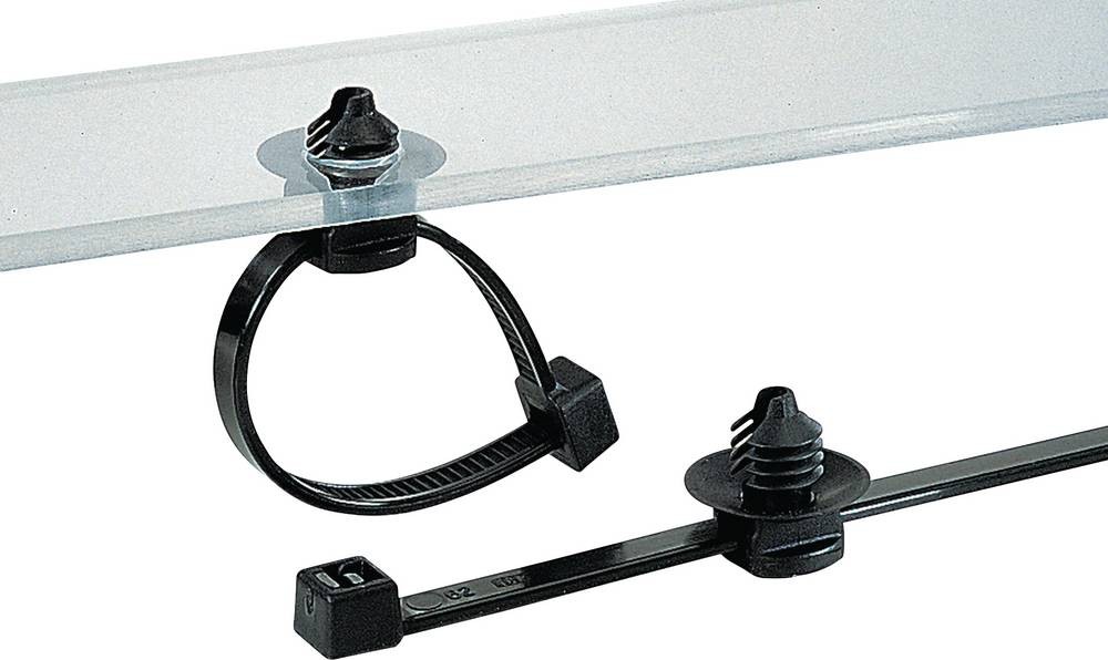chiaroermannTyton 150-31097 T30LFT6LG-PA66HS/PA66HIRHS-BK Kabelbinder