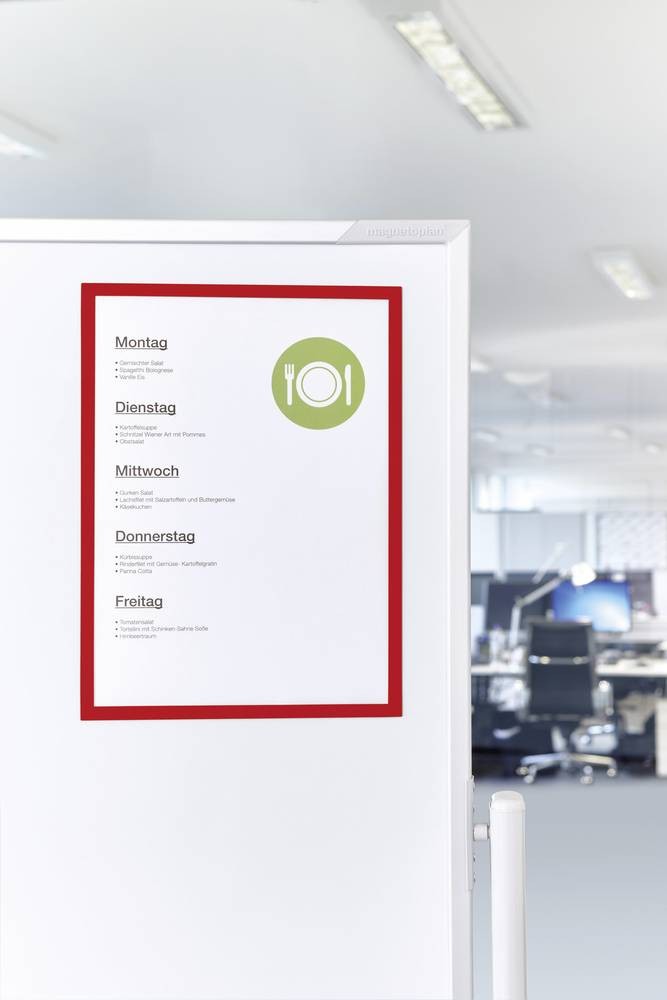 Magnetoplan 1130306 magnetic frame A4 Red - Magnetoplan 1130306, A4,