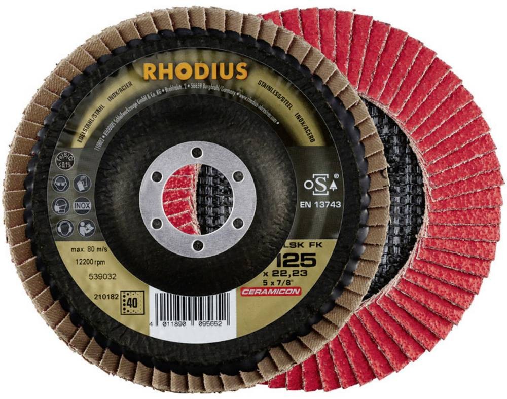 Rhodius 210251 LSK FK Fächerschleifscheibe Durchmesser 115mm