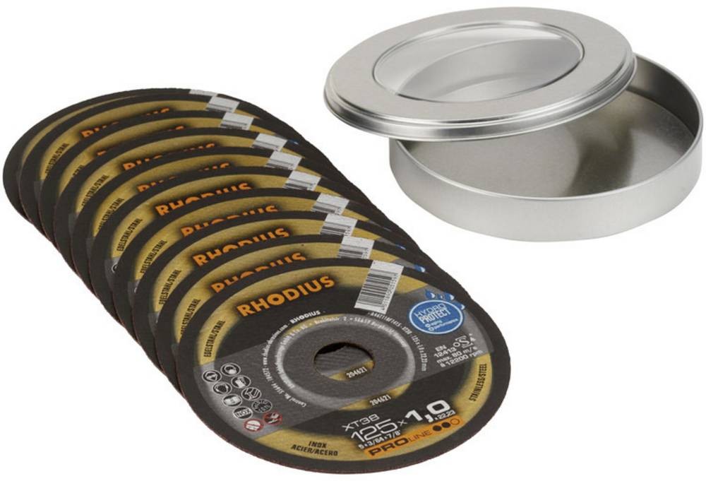 Rhodius XT38 210748 Trennscheibe gerade 125mm 10 St. Edelstahl, Stahl